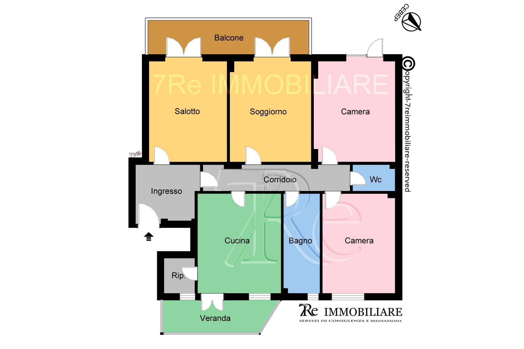 Immagine 84 di Appartamento in vendita  in Via Guido D'arezzo 16 a Palermo