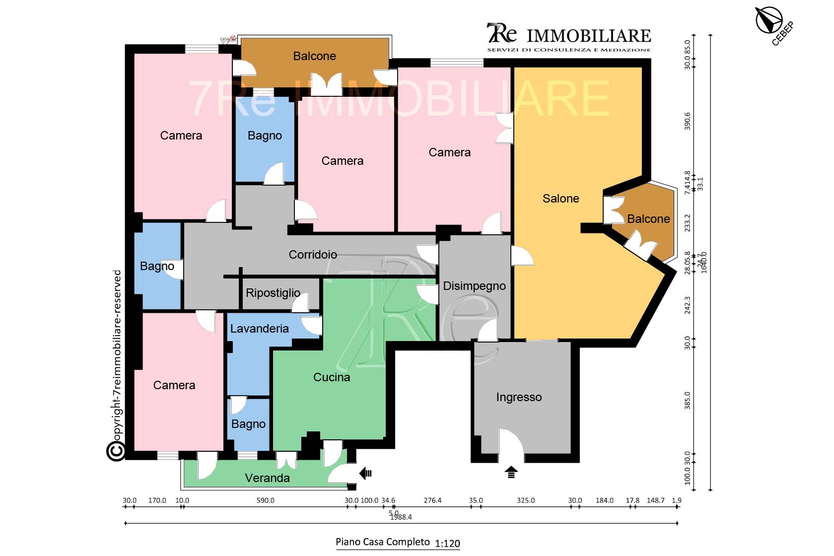 Immagine 104 di Appartamento in vendita  in Via Dante 157 a Palermo