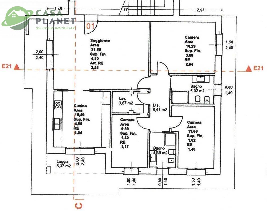 Immagine 18 di Appartamento in vendita  in Via Terraglio a Preganziol