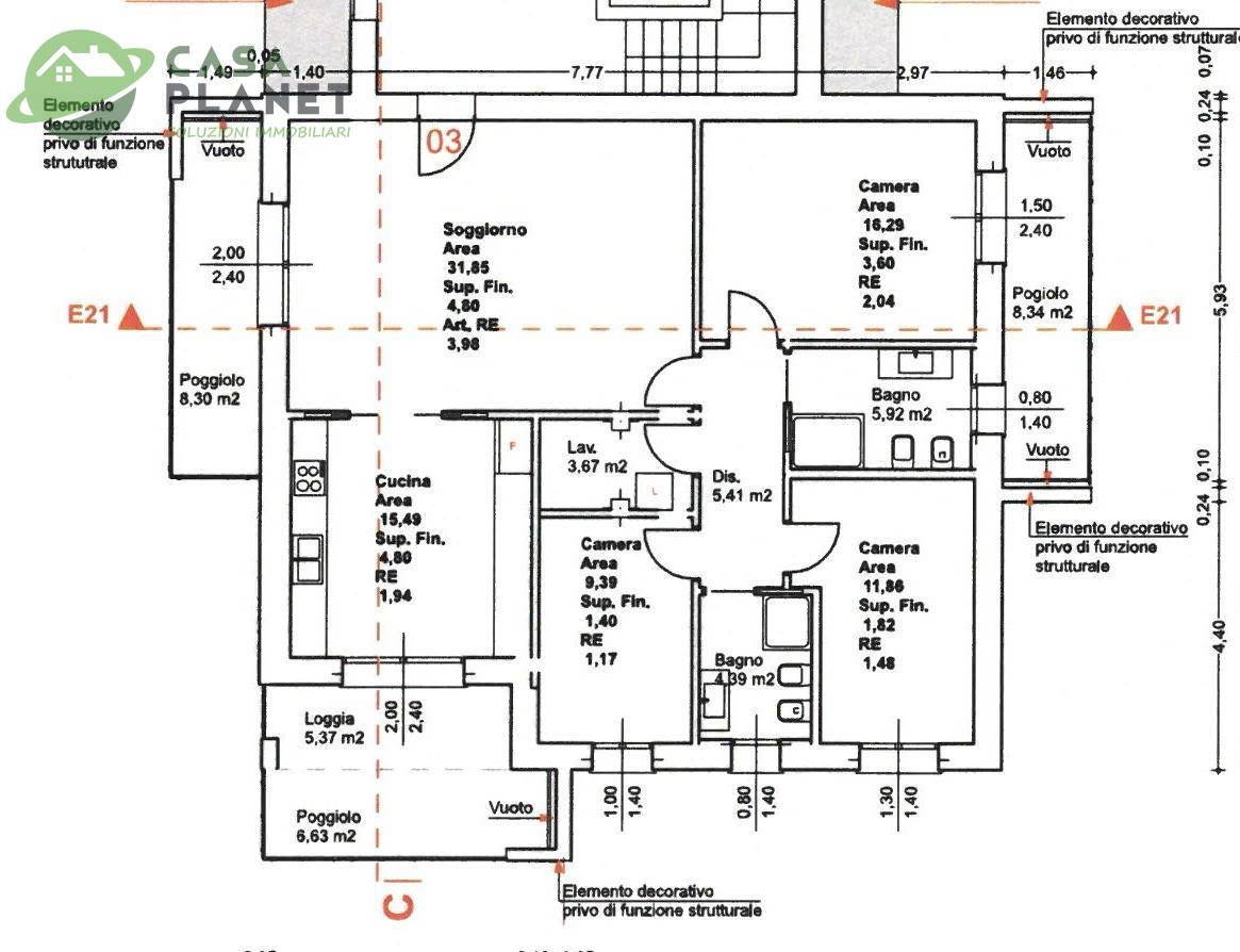 Immagine 18 di Appartamento in vendita  in Via Terraglio a Preganziol
