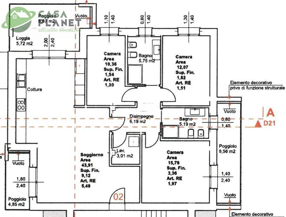 Immagine 18 di Appartamento in vendita  in Via Terraglio a Preganziol