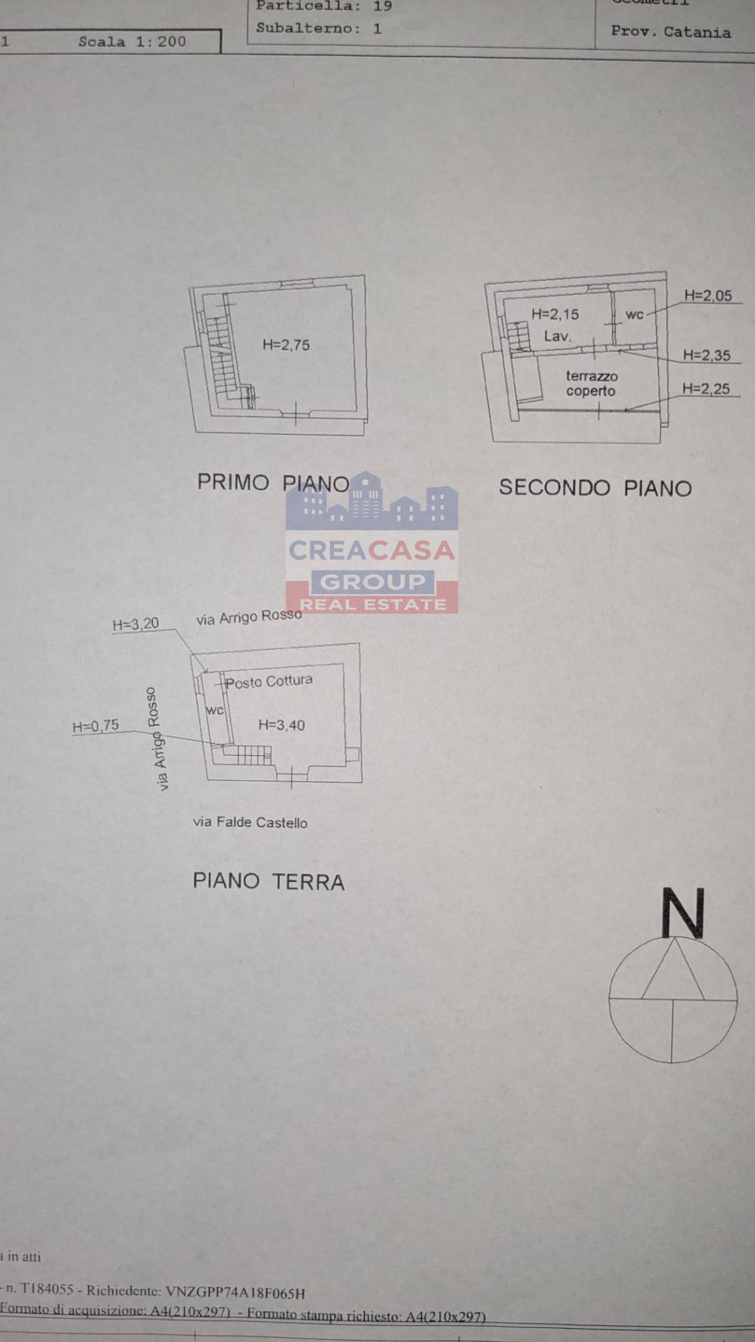 Immagine 21 di Palazzo in vendita  in via Falde del castello a Calatabiano