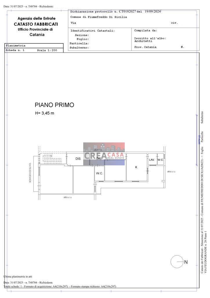 Immagine 26 di Appartamento in vendita  in Via Feudogrande a Fiumefreddo Di Sicilia