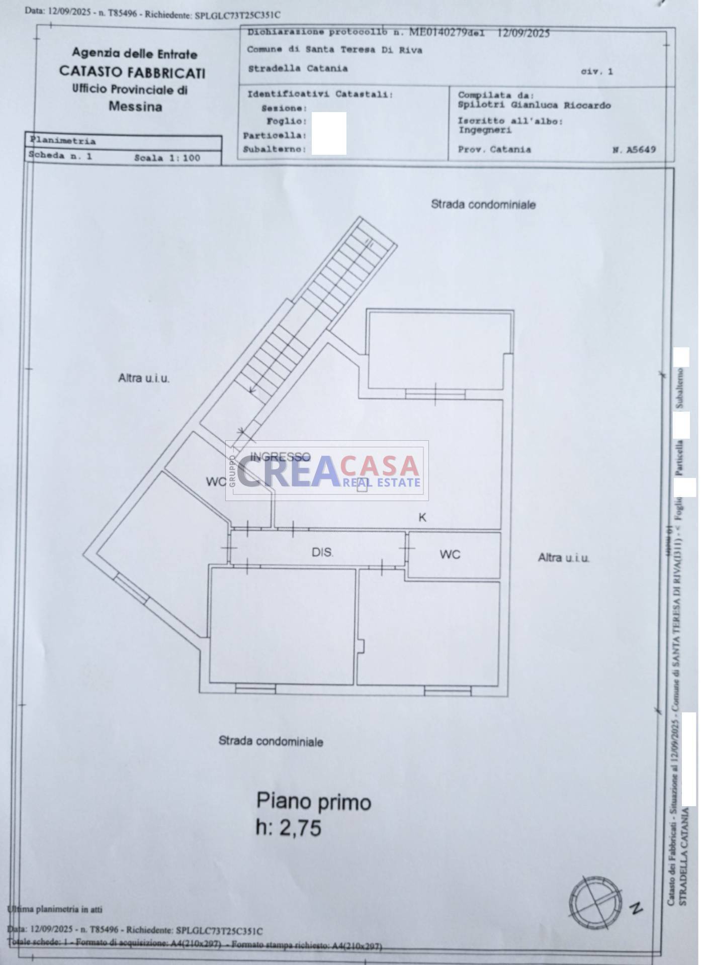 Immagine 44 di Appartamento in vendita  in Via Sebastiano Famulari a Santa Teresa Di Riva