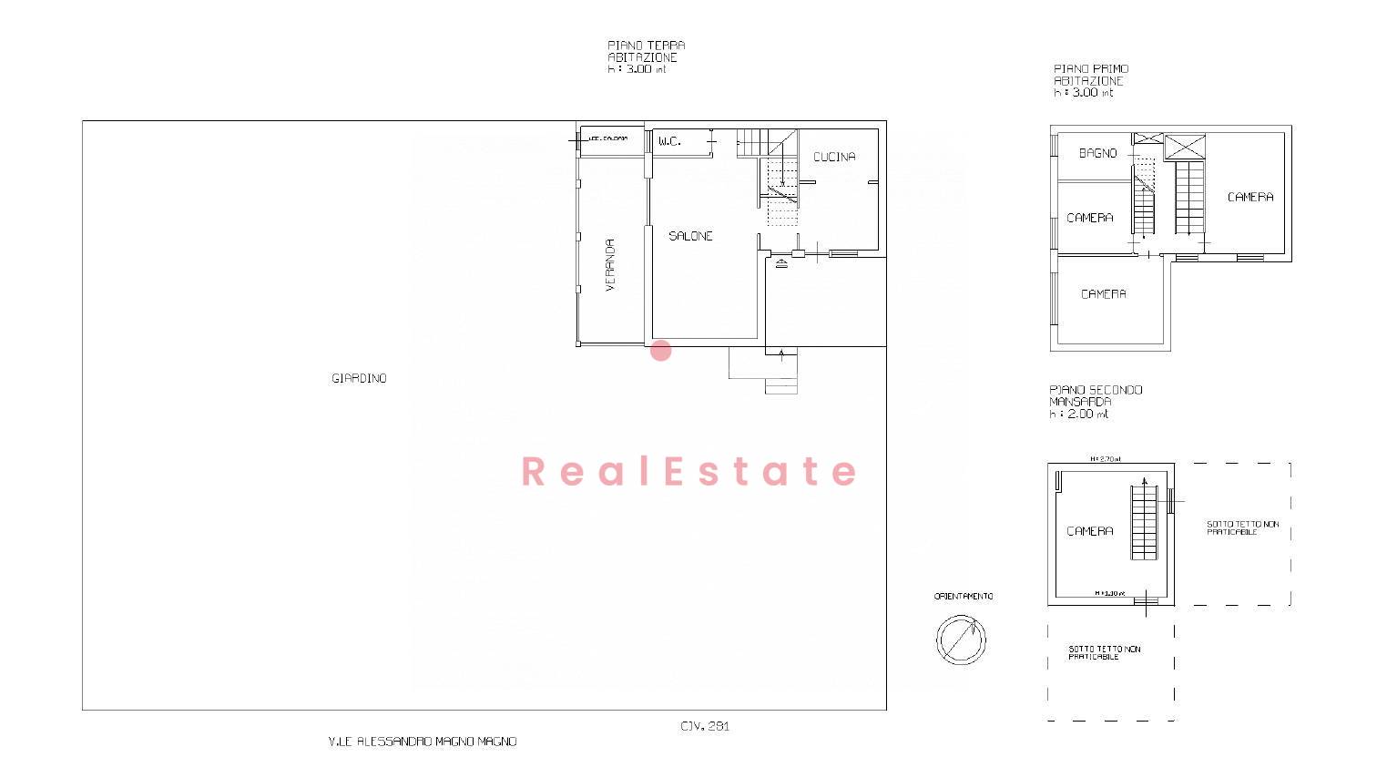 Immagine 36 di Villa in vendita  in Viale Alessandro Magno a Roma