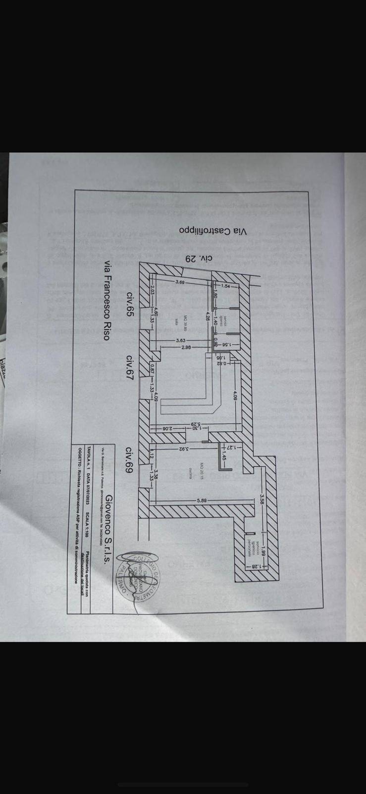 Immagine 14 di Attività commerciale in affitto  in Via Francesco Riso 65 a Palermo
