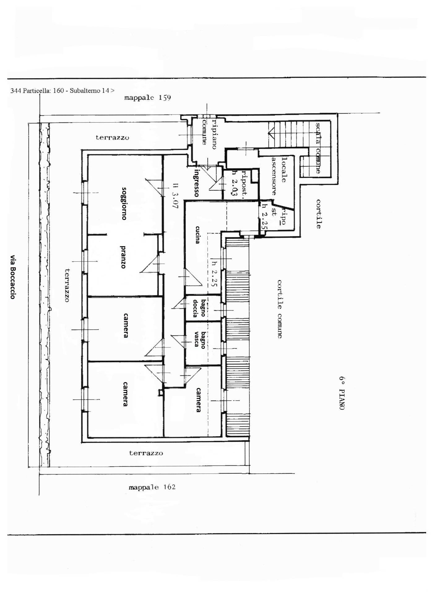 Immagine 38 di Appartamento in affitto  in Via Giovanni Boccaccio a Milano