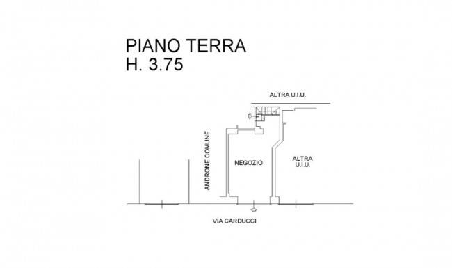Immagine 10 di Negozio in affitto  in Via Giosue' Carducci a Milano