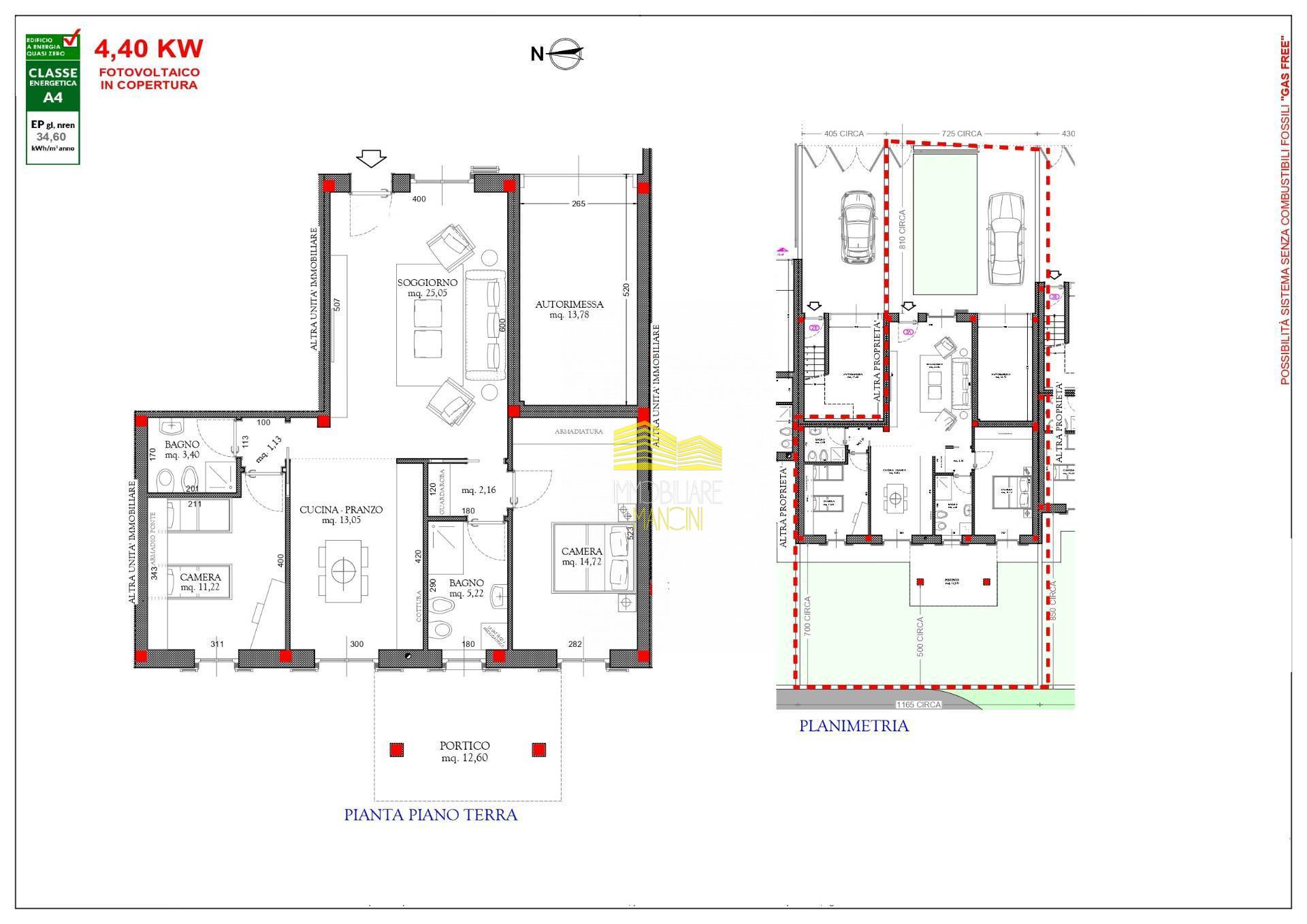 Immagine 9 di Villetta a schiera in vendita  in VIA UGO FOSCOLO a Arcene