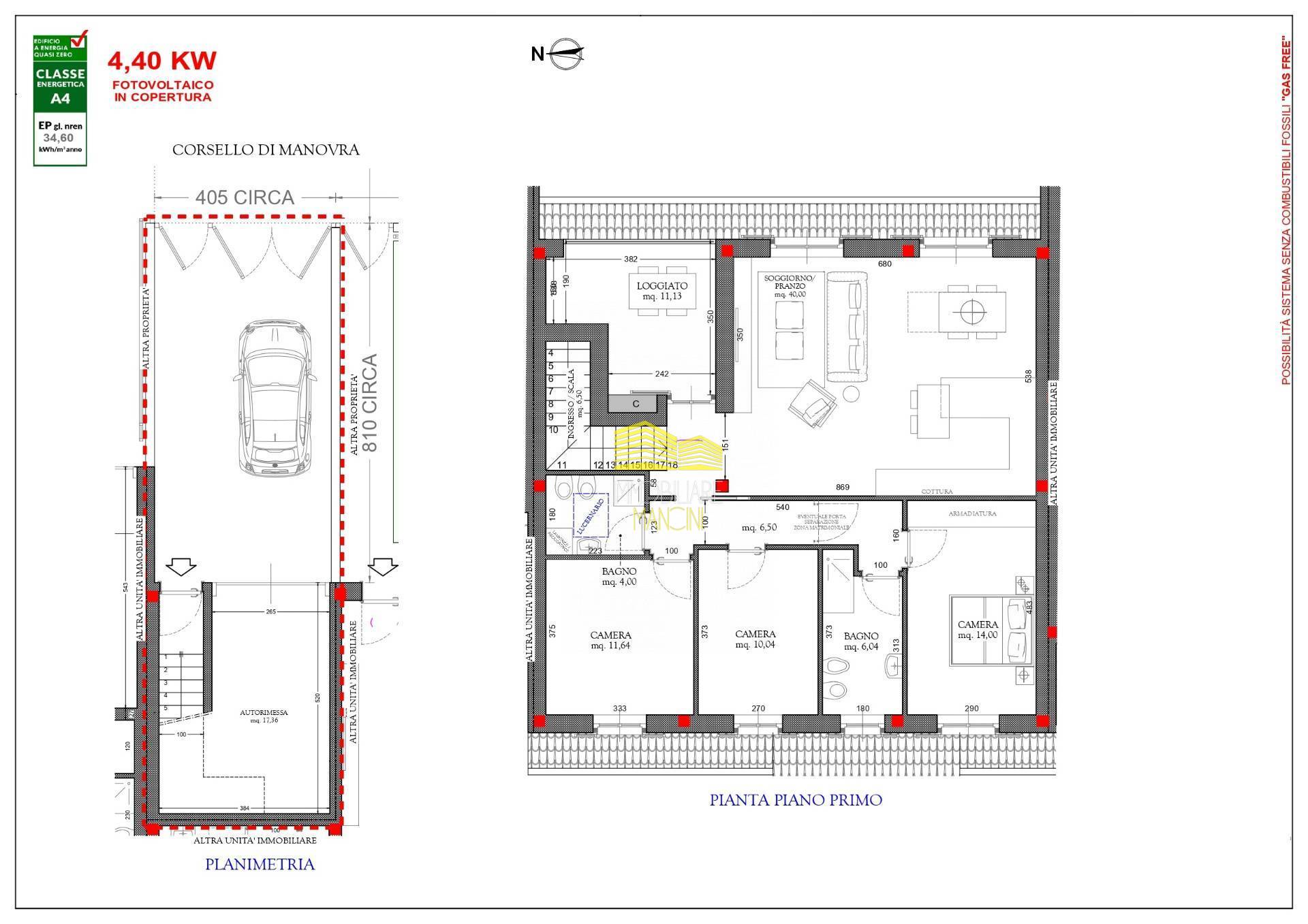 Immagine 10 di Appartamento in vendita  in VIA UGO FOSCOLO a Arcene