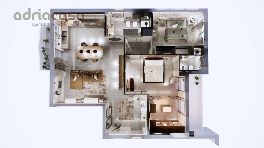 Immagine 9 di Appartamento in vendita  in viale ceccarini a Riccione