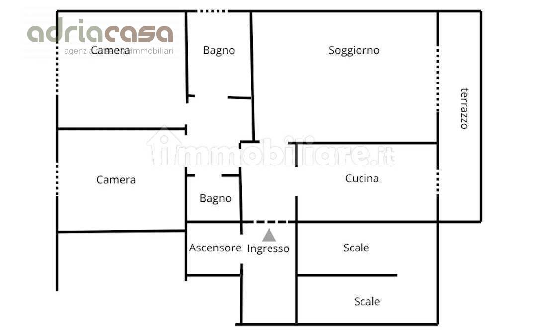 Immagine 10 di Appartamento in vendita  in Viale Gramsci a Misano Adriatico