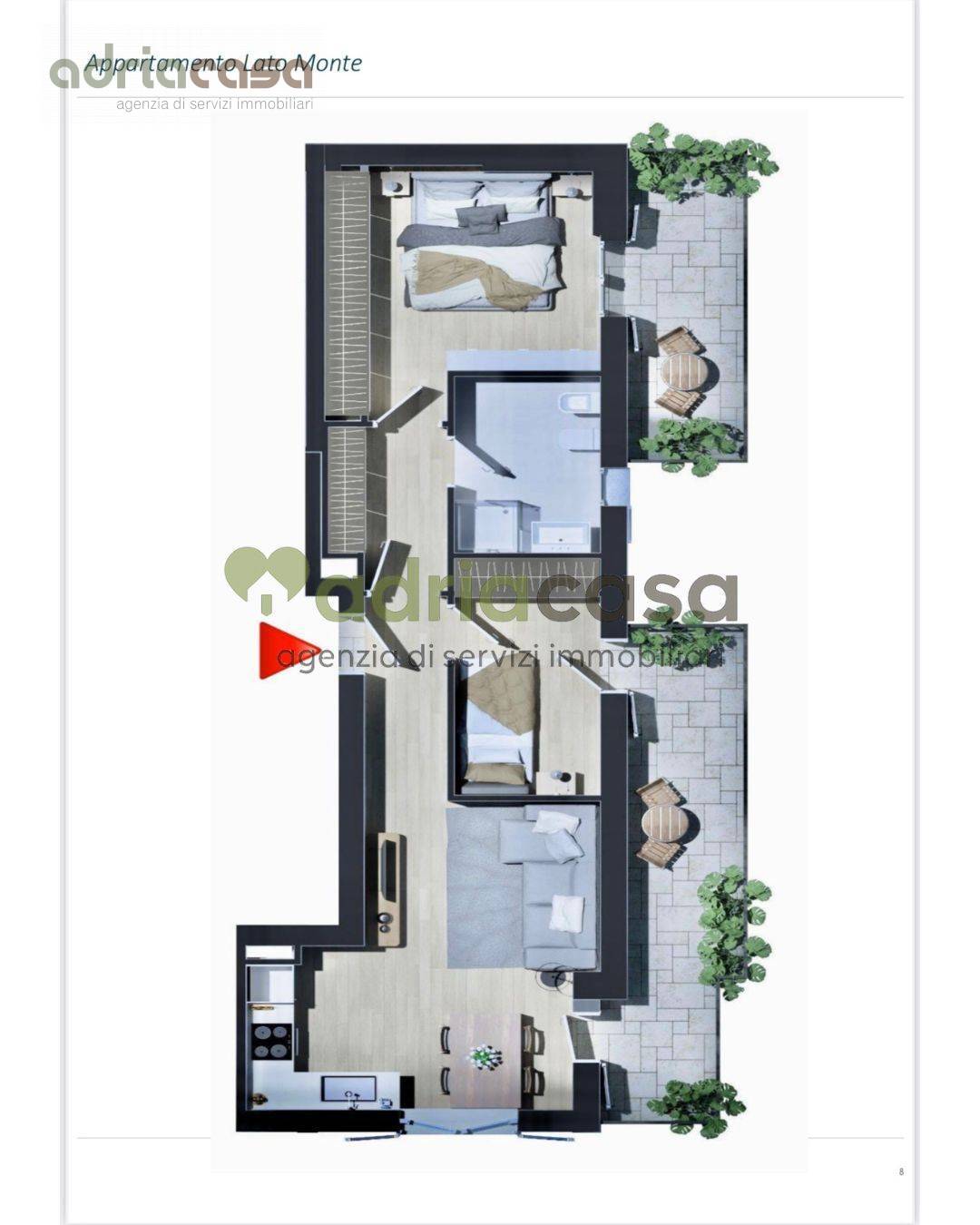 Immagine 4 di Appartamento in vendita  in Viale Regina Margherita a Rimini