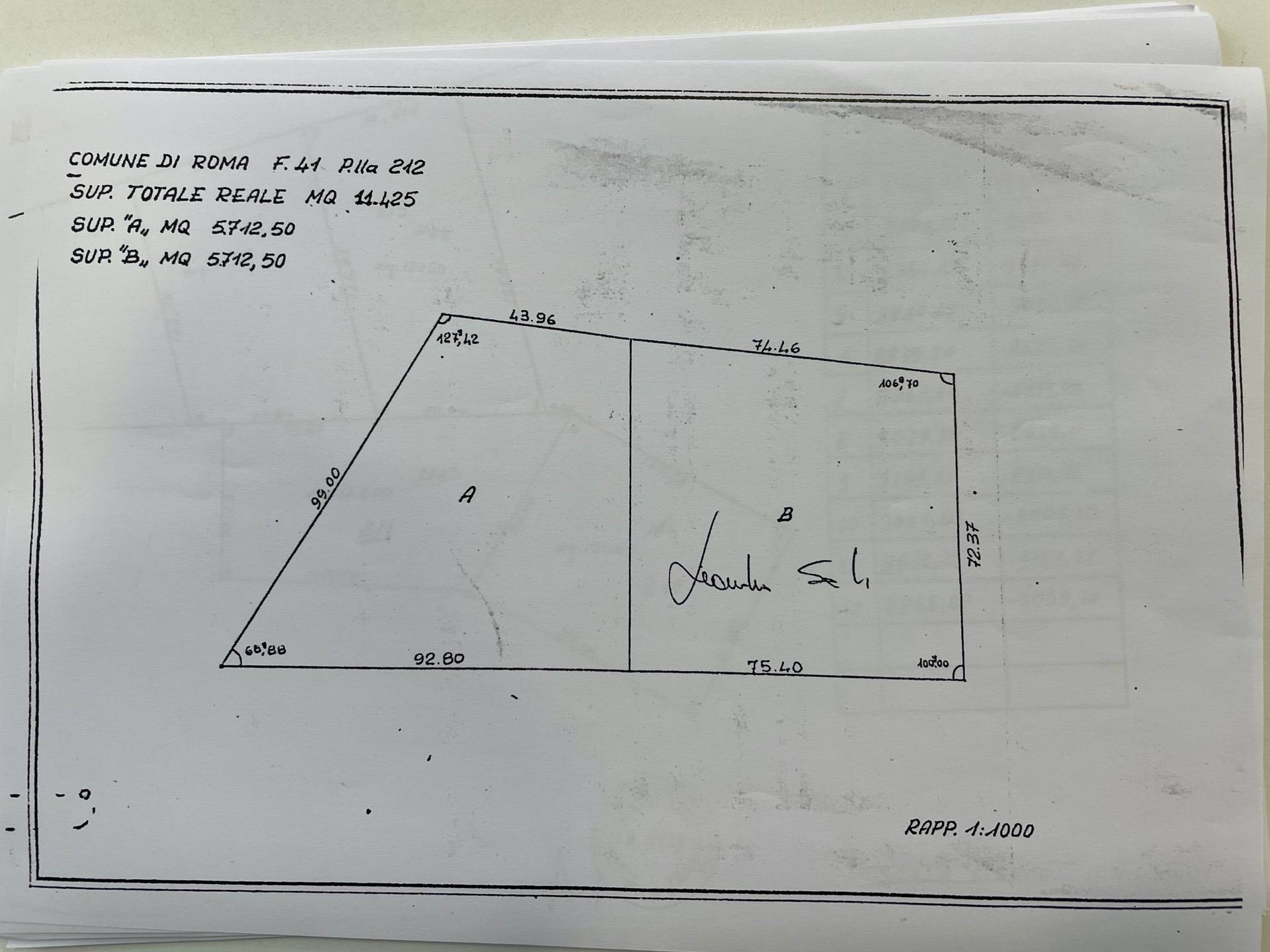 Immagine 7 di Terreno residenziale in vendita  in Via Giuseppe Pomba SNC a Roma