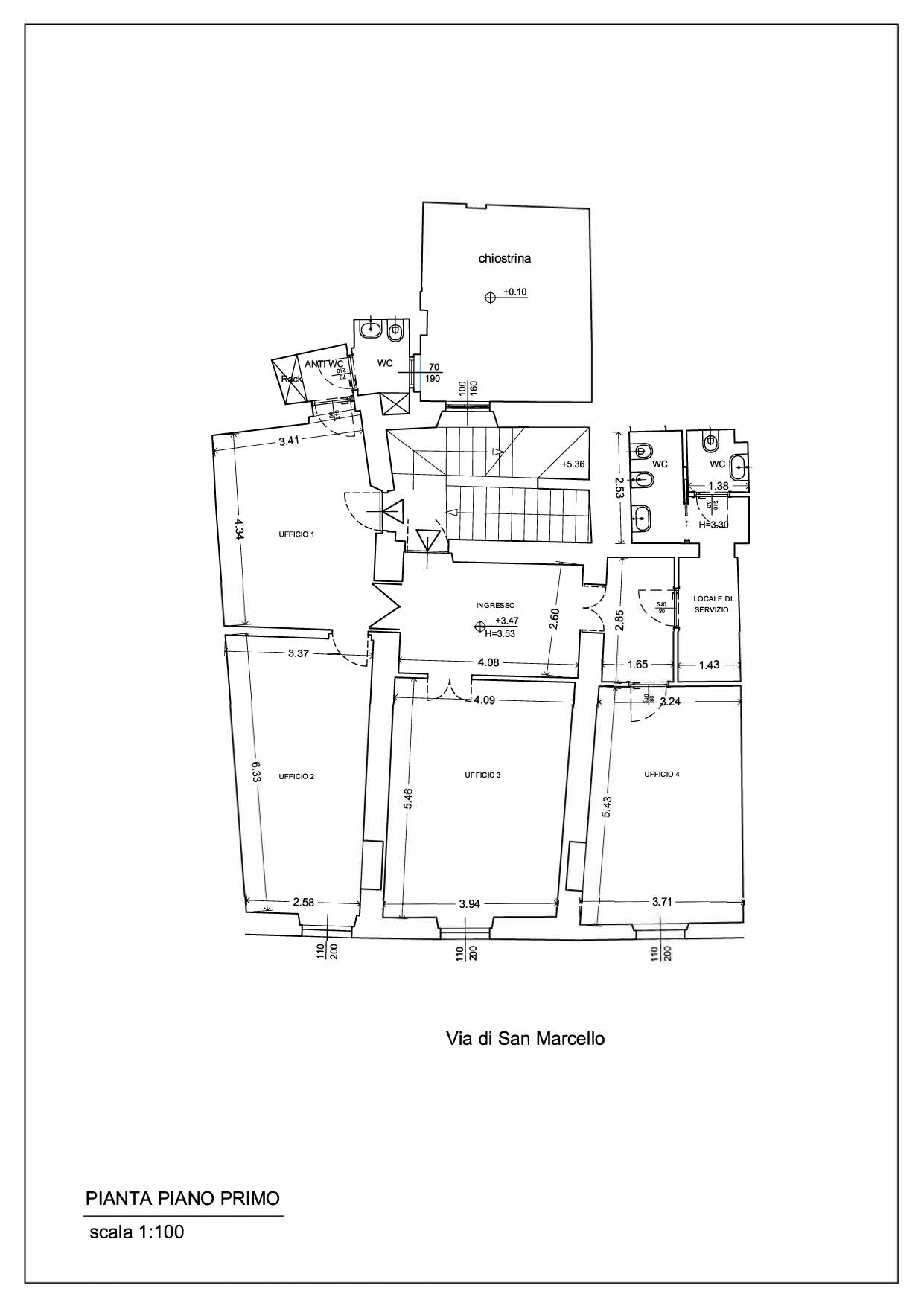 Immagine 32 di Ufficio in affitto  in Via Di San Marcello a Roma