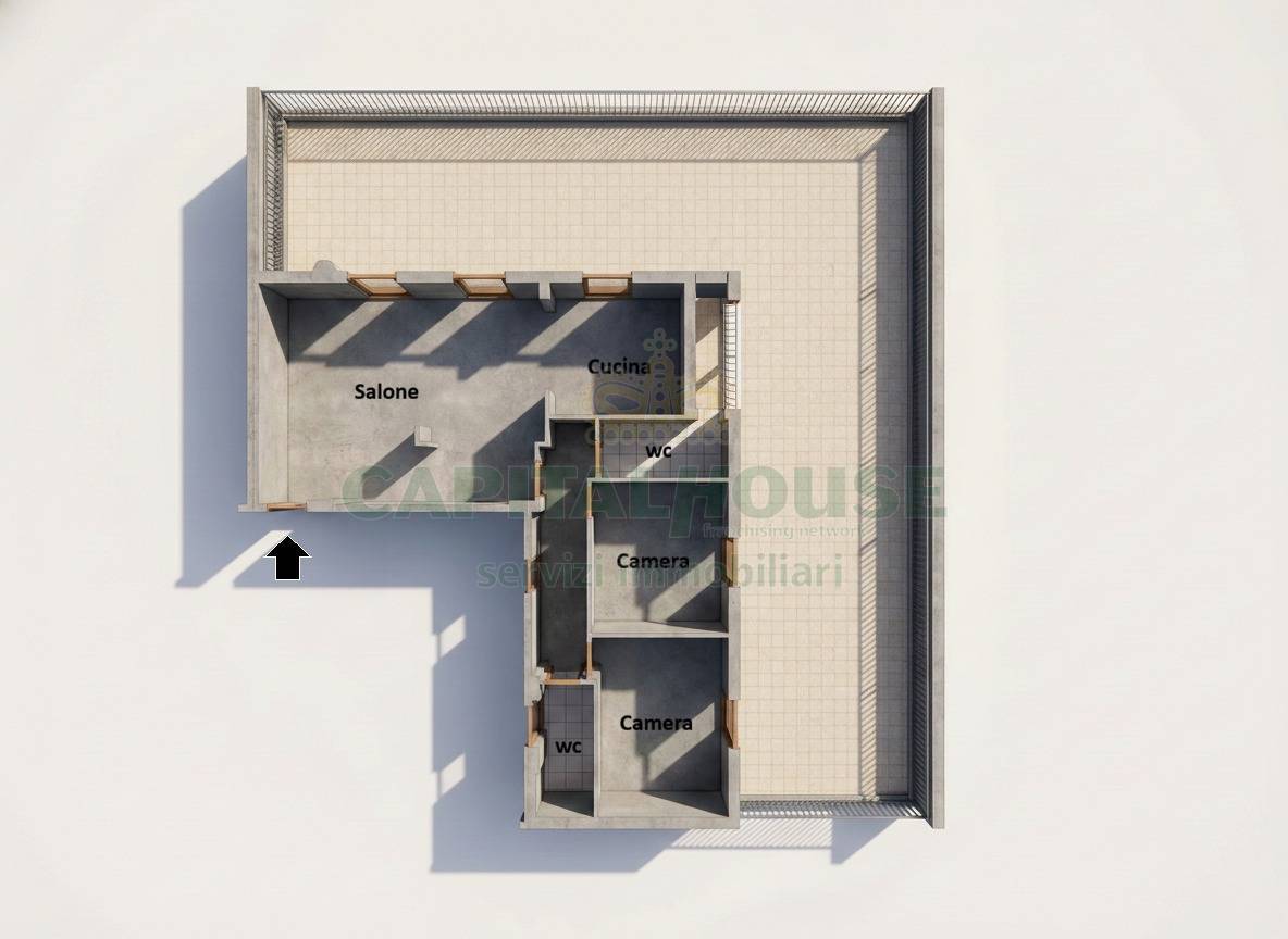 Immagine 33 di Appartamento in vendita  in Via Einaudi a Capodrise