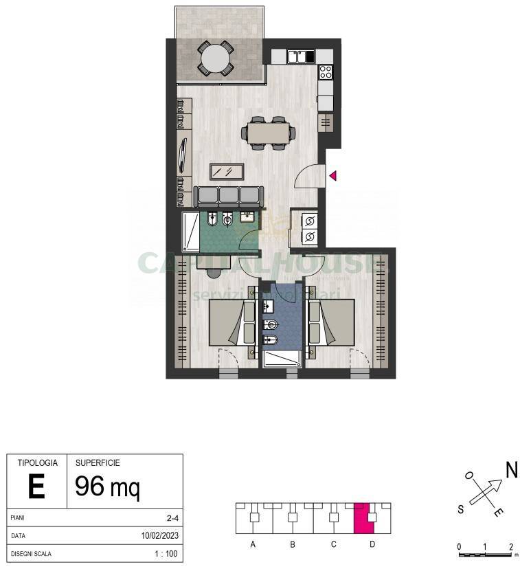 Immagine 15 di Appartamento in vendita  in Via Umberto Terracini a Bologna