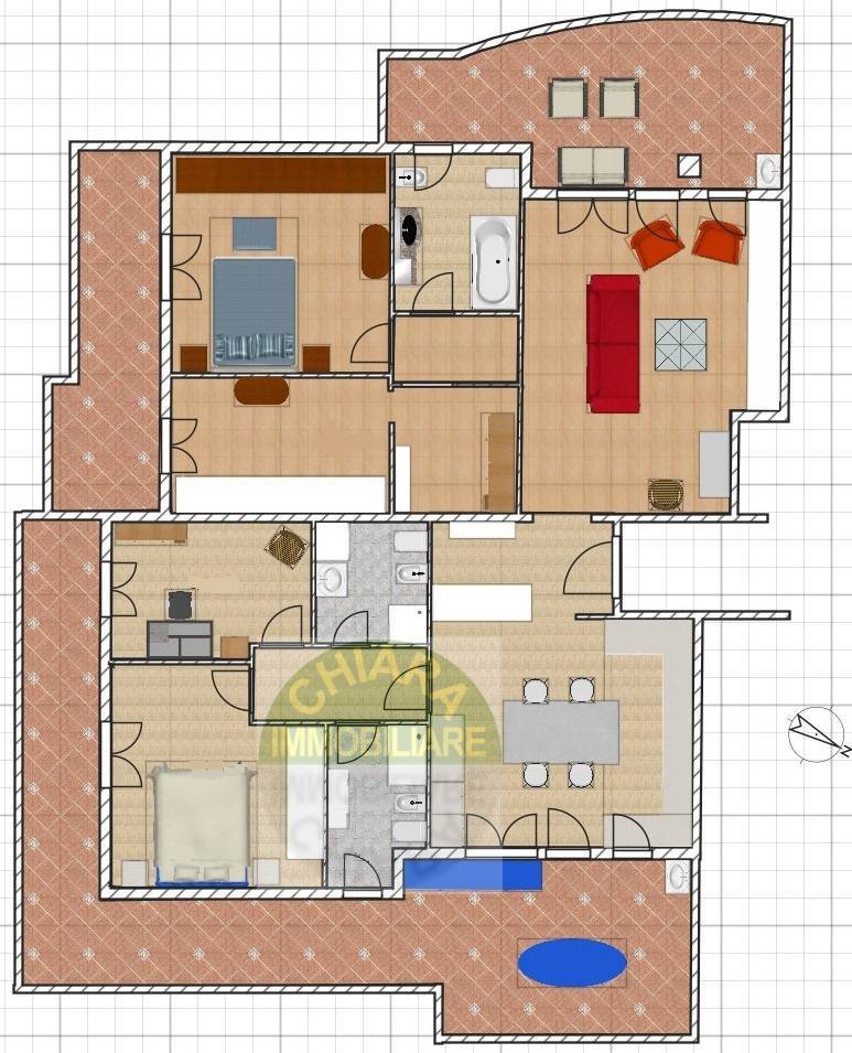 Immagine 50 di Appartamento in vendita  in Via Campo di Giove 9/1 a Montesilvano