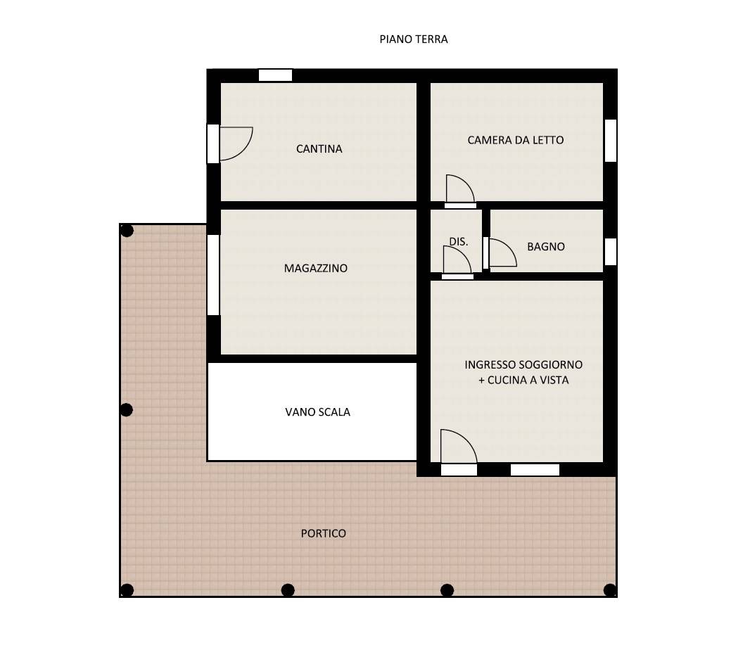 Immagine 48 di Casa semindipendente in vendita  in Via Villa De Luca 12 a Bellante