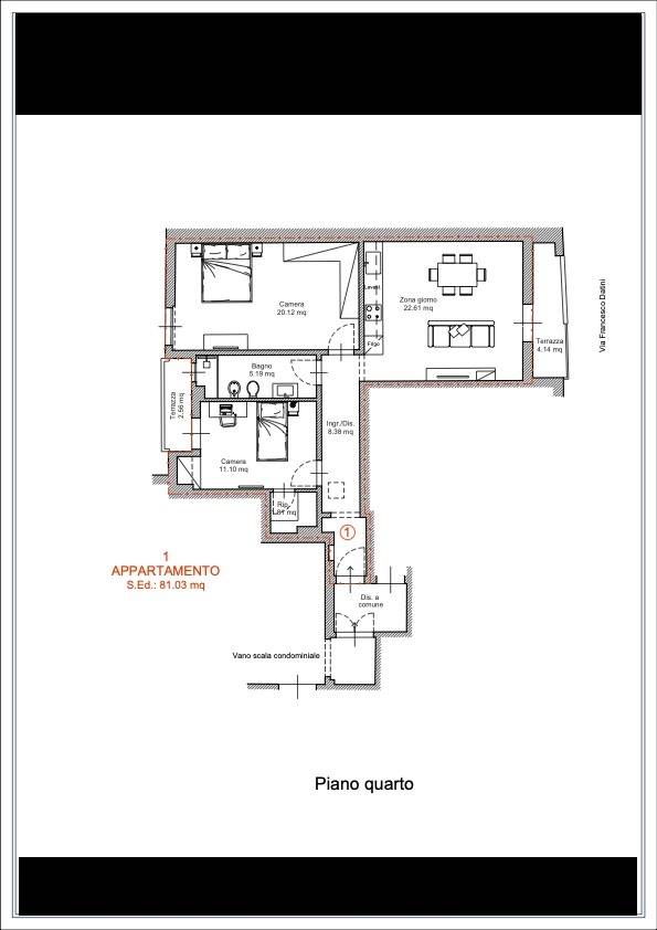 Immagine 21 di Appartamento in vendita  in Via Francesco Datini 49 a Firenze