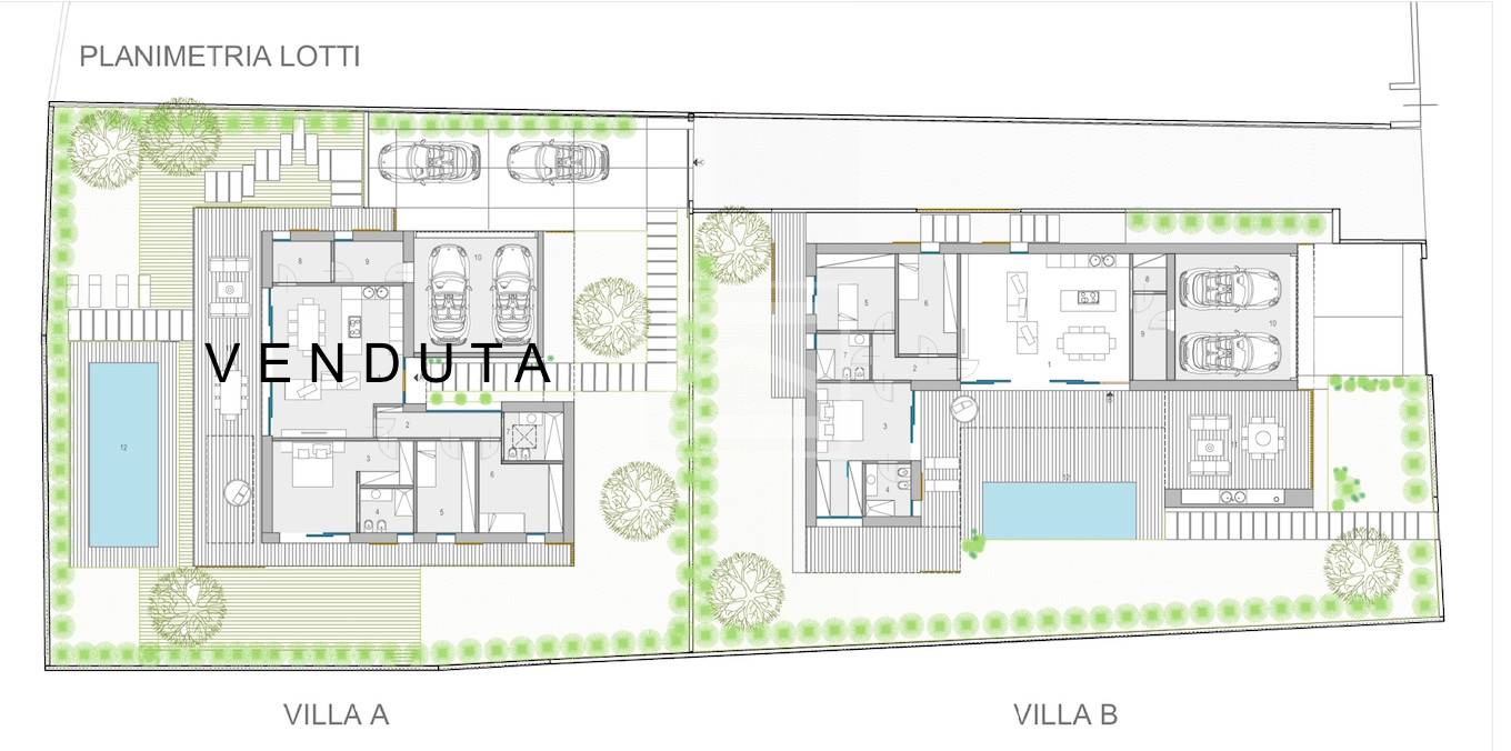 Immagine 20 di Villa in vendita  in Via Tobruch a Desenzano Del Garda