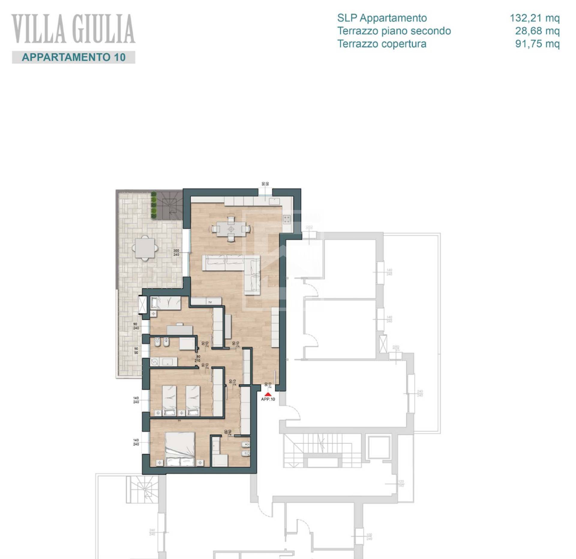 Immagine 28 di Attico in vendita  in Via Pasubio a Desenzano Del Garda