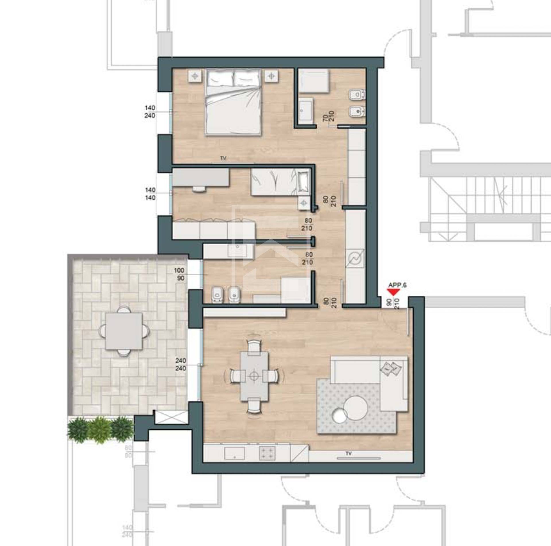 Immagine 23 di Appartamento in vendita  in Via Pasubio a Desenzano Del Garda