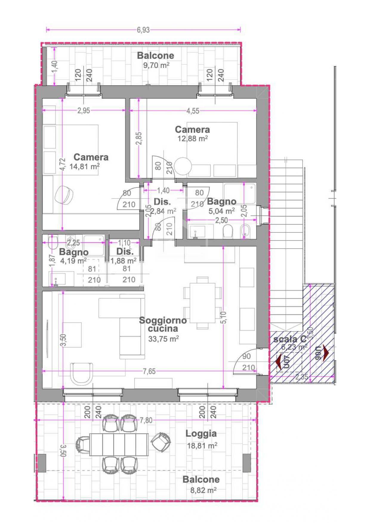 Immagine 9 di Appartamento in vendita  in Via Belvedere 21 a Calvagese Della Riviera