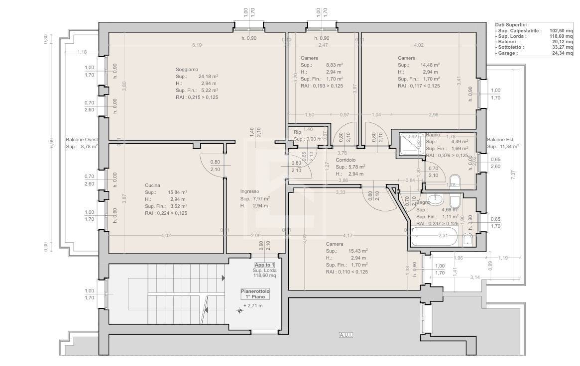 Immagine 21 di Appartamento in vendita  in Via Visconti snc a Desenzano Del Garda