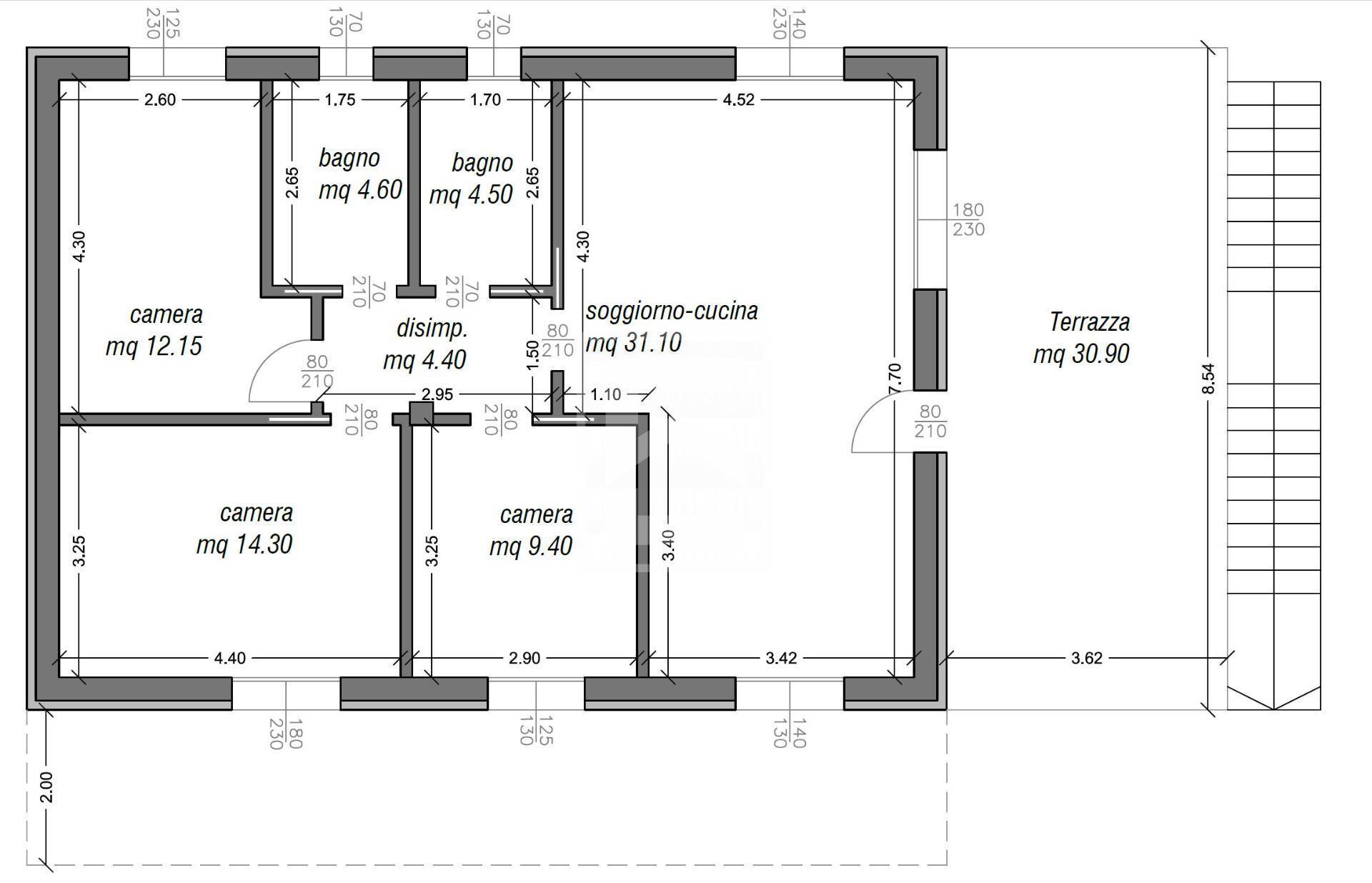 Immagine 21 di Appartamento in vendita  in via panoramica snc a Calvagese Della Riviera