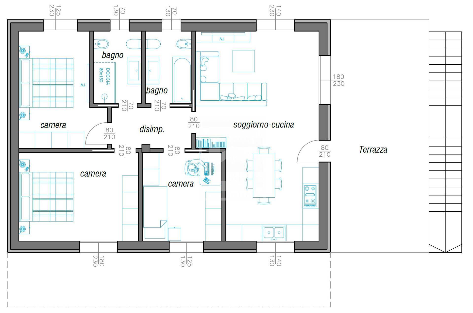 Immagine 22 di Appartamento in vendita  in via panoramica snc a Calvagese Della Riviera