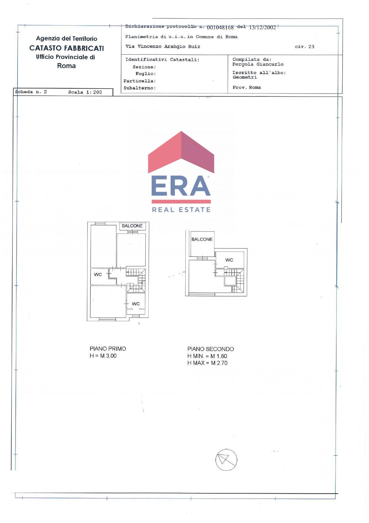 Immagine 32 di Villetta a schiera in vendita  in Via Vincenzo Arangio Ruiz 23 a Roma