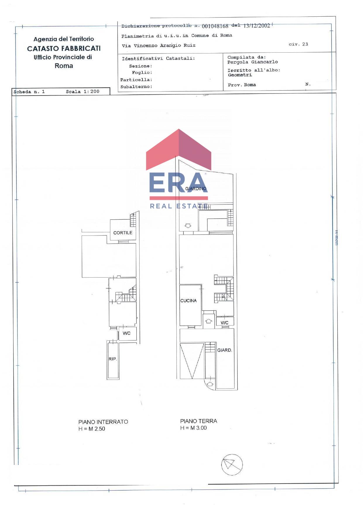 Immagine 33 di Villetta a schiera in vendita  in Via Vincenzo Arangio Ruiz 23 a Roma