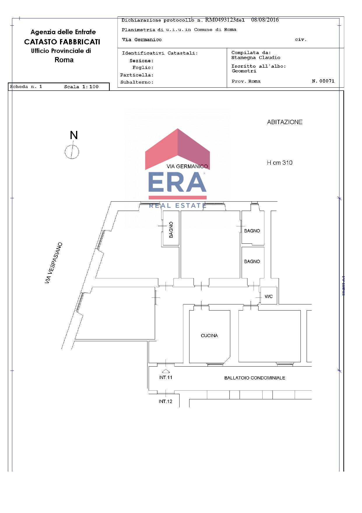 Immagine 30 di Appartamento in vendita  in Via Germanico 55 a Roma