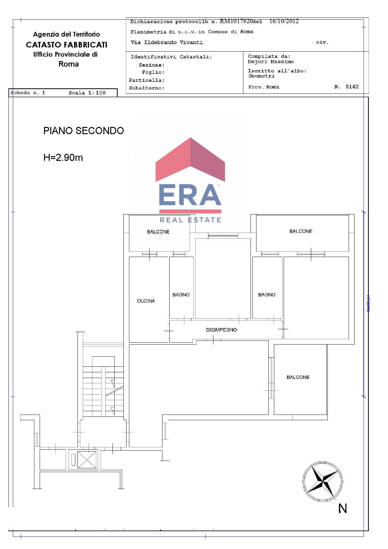 Immagine 21 di Appartamento in vendita  in Via Ildebrando Vivanti 125 a Roma