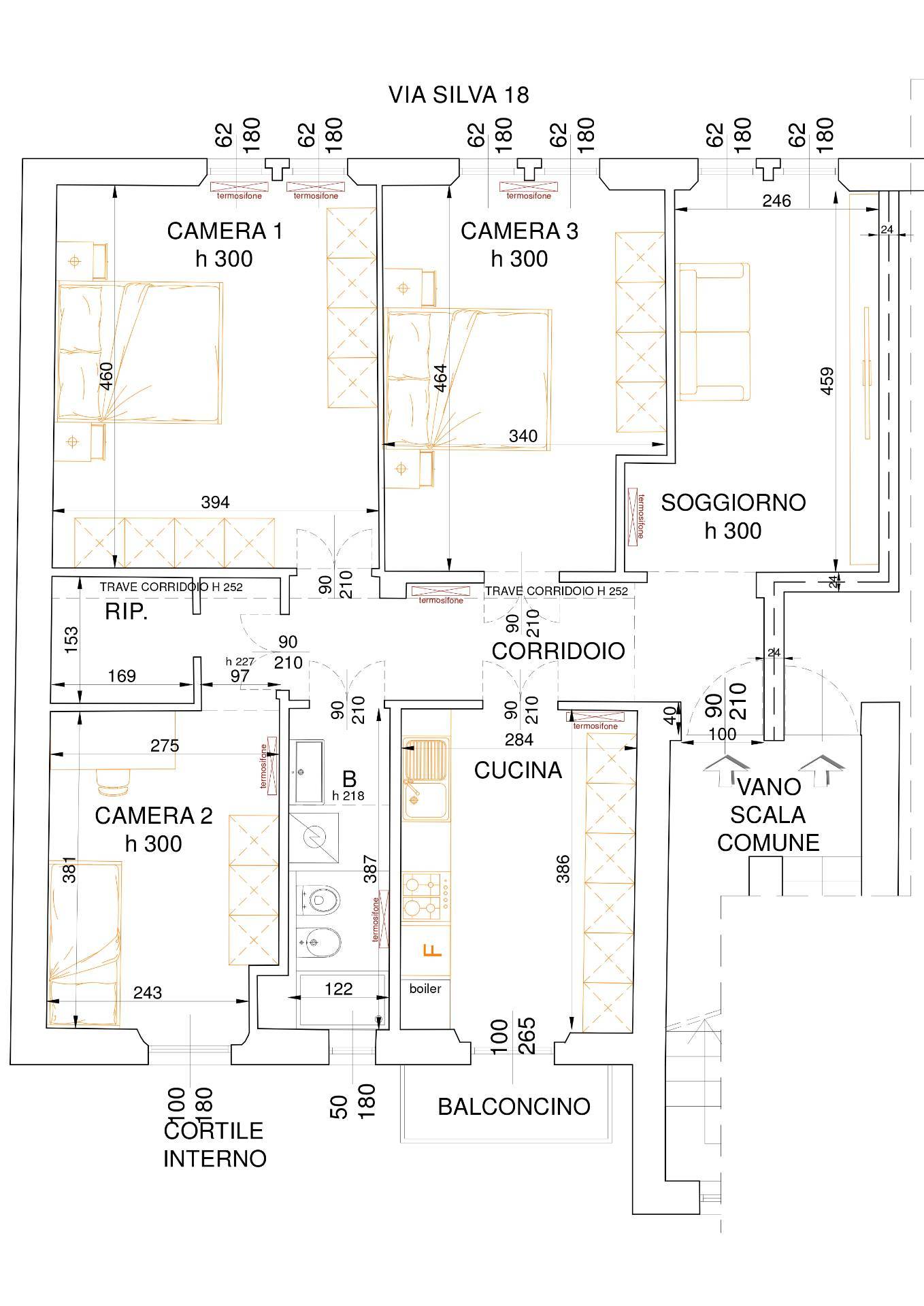 Immagine 21 di Appartamento in affitto  in Via Guglielmo Silva 18 a Milano