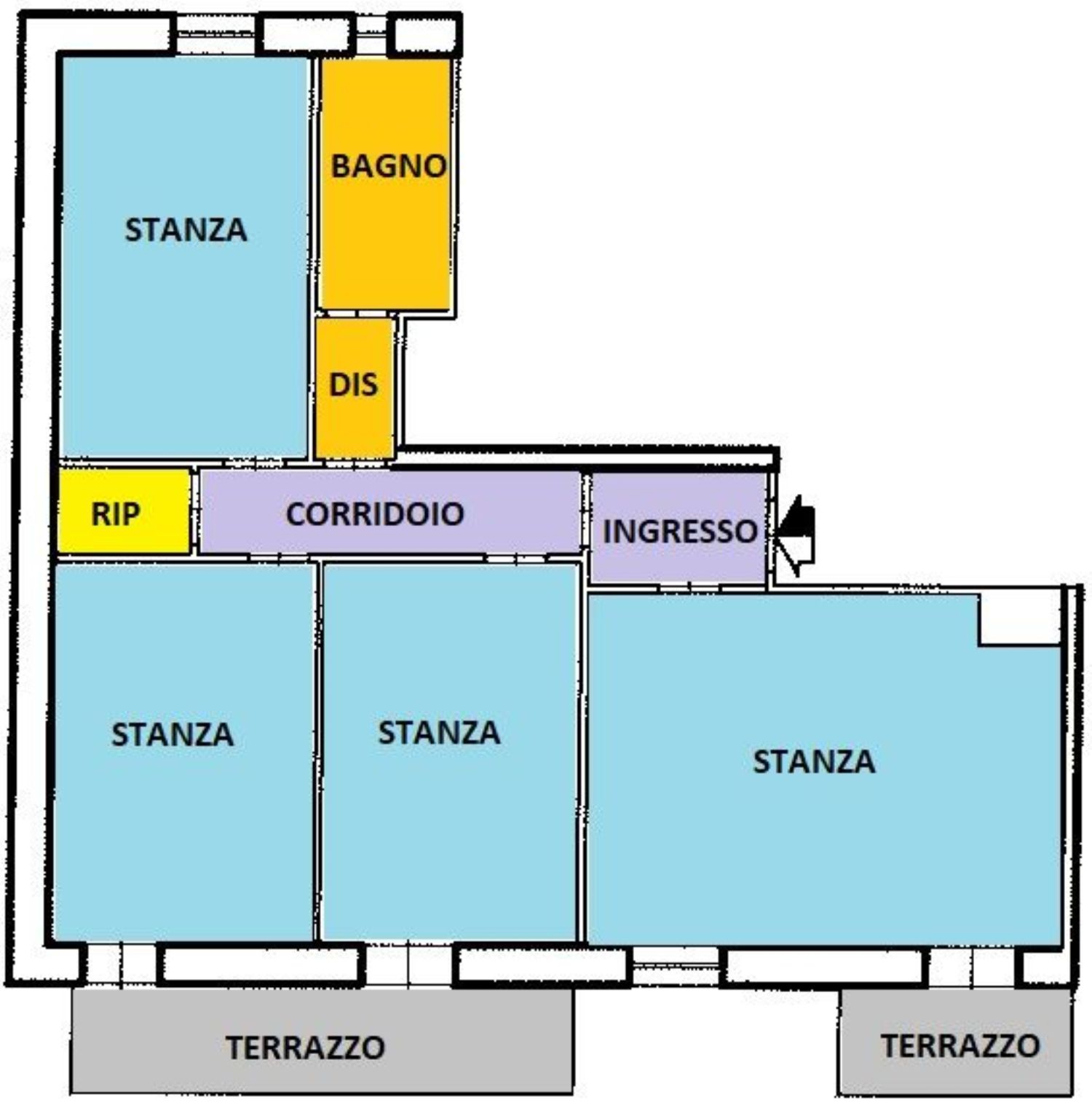 Immagine 20 di Appartamento in vendita  in Umberto I 94 a Sassari