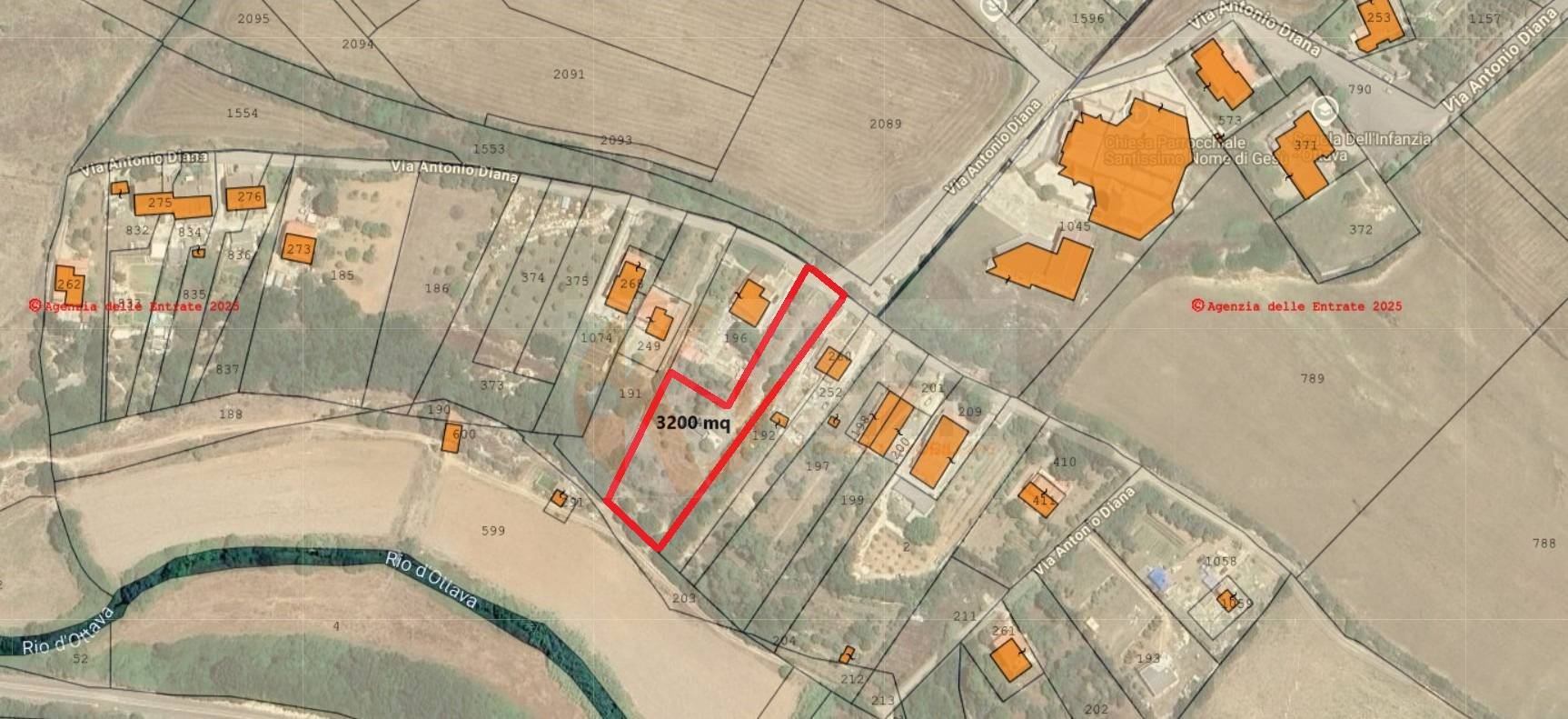 Immagine 11 di Terreno agricolo in vendita  in Via Diana snc a Sassari