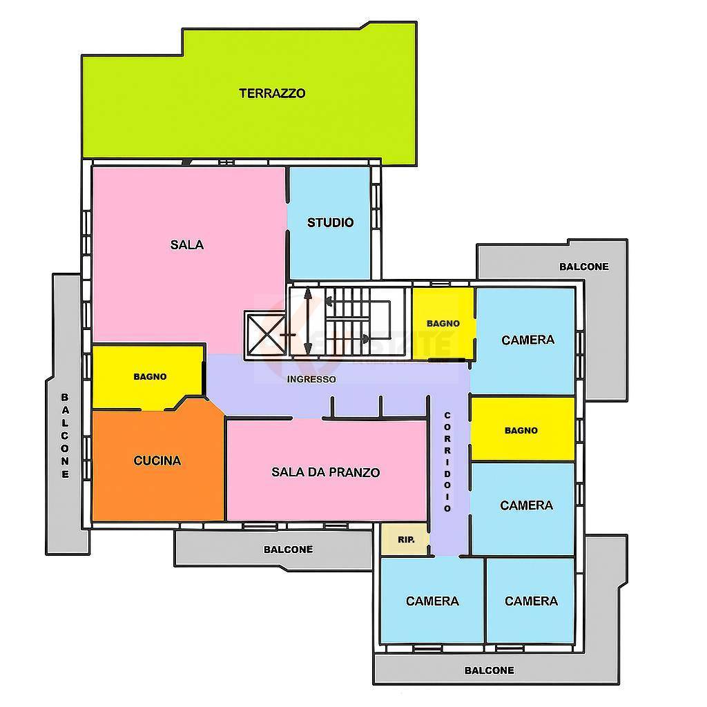 Immagine 24 di Attico in vendita  in Via Alivia 15 a Sassari