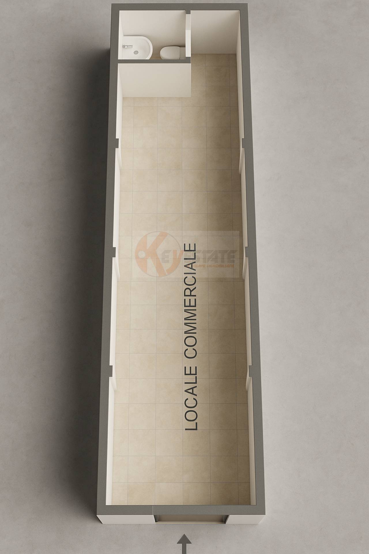 Immagine 11 di Locale commerciale in vendita  in via Rossini a Cagliari