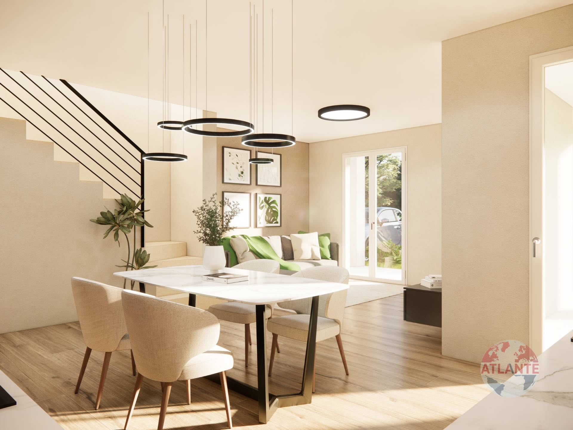 Immagine 4 di Villetta a schiera in vendita  in Via Roma 128 a Maclodio