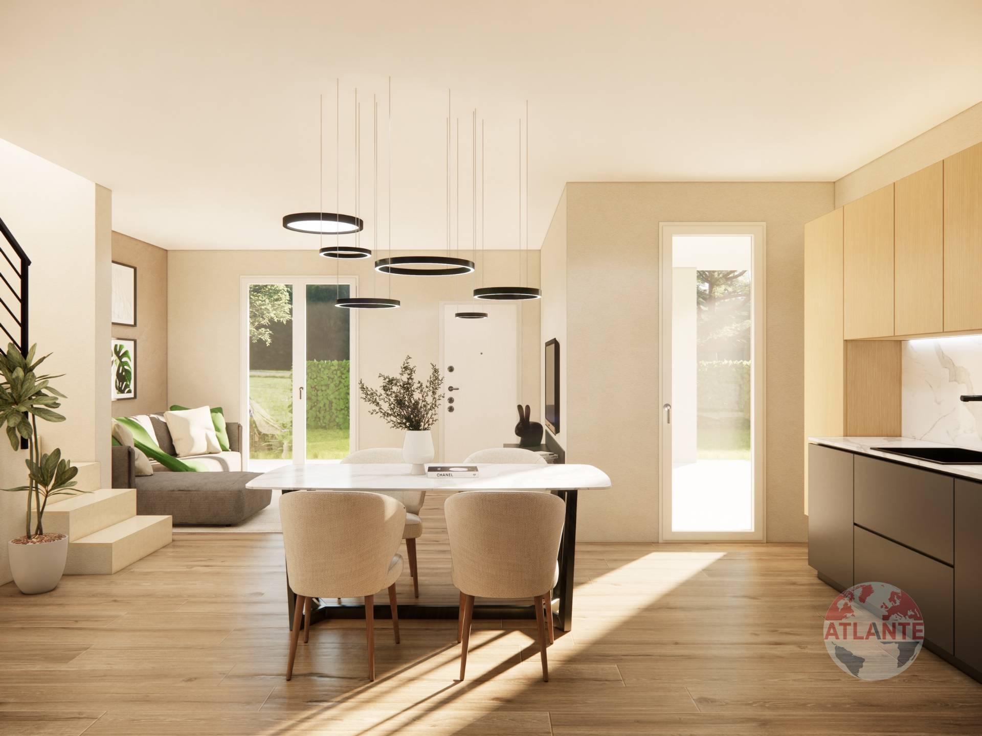 Immagine 5 di Villetta a schiera in vendita  in Via Roma 128 a Maclodio