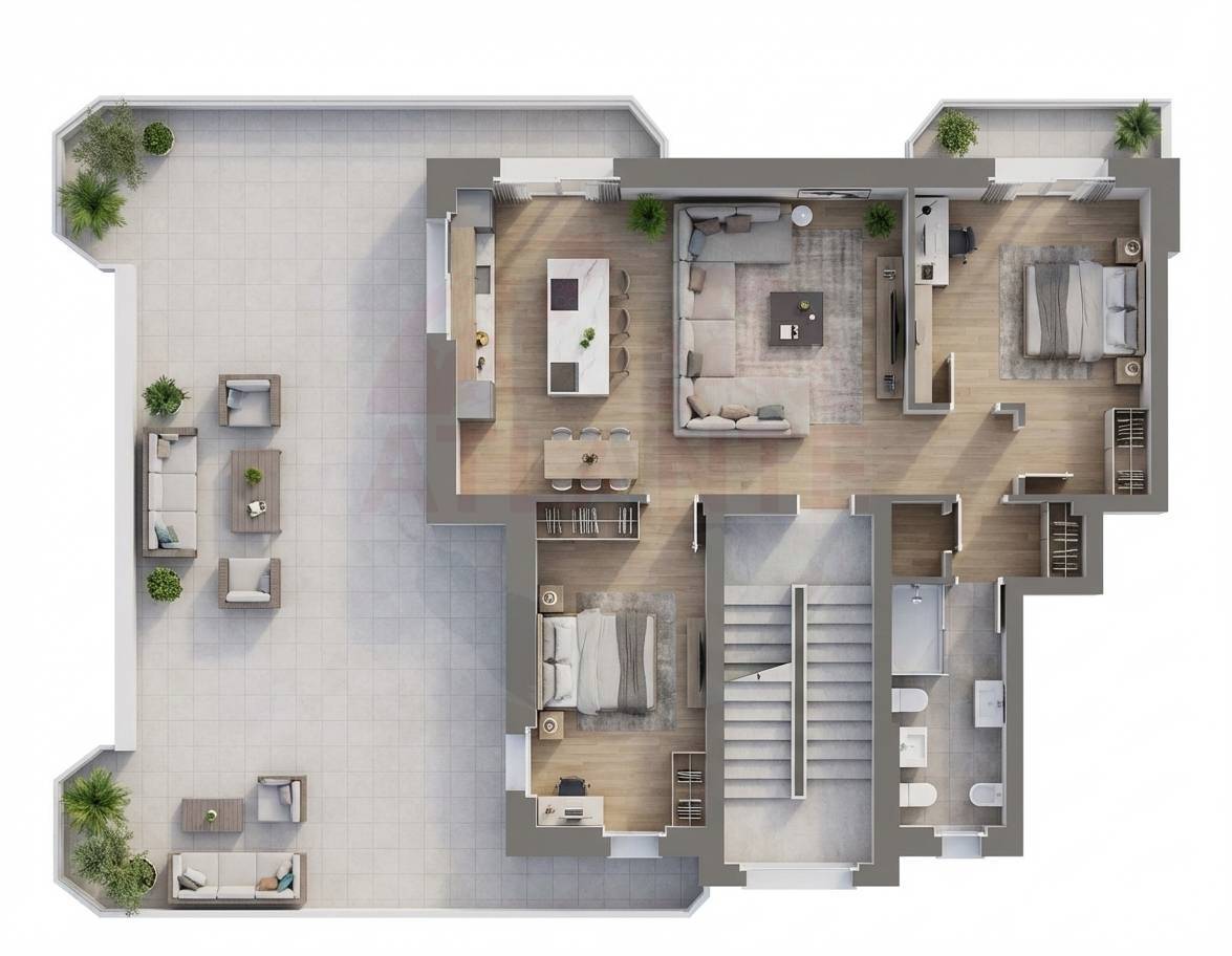 Immagine 41 di Attico in vendita  in via XXV Aprile 243 a Rovato