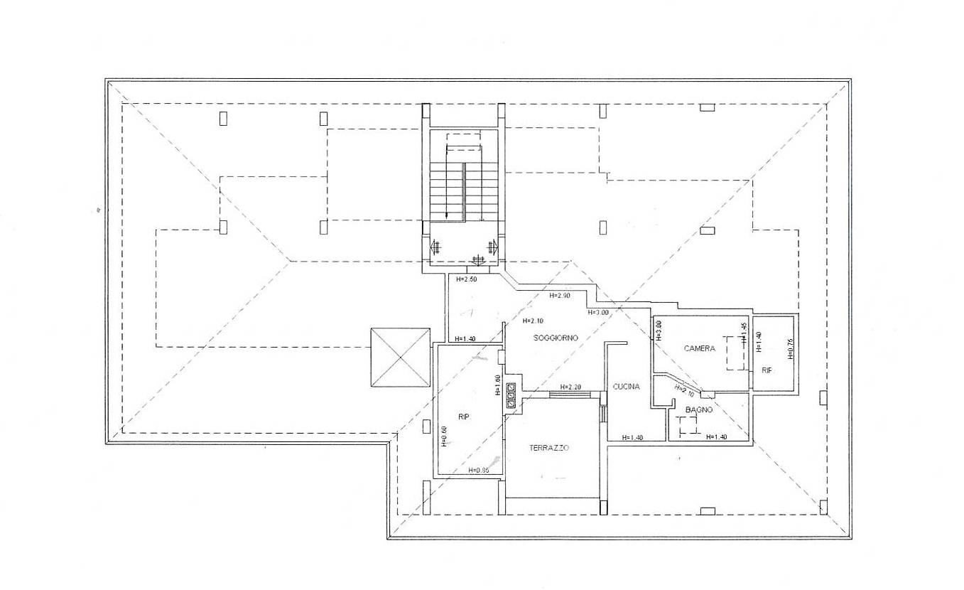 Immagine 20 di Attico in vendita  in via Aurini 1 a Teramo