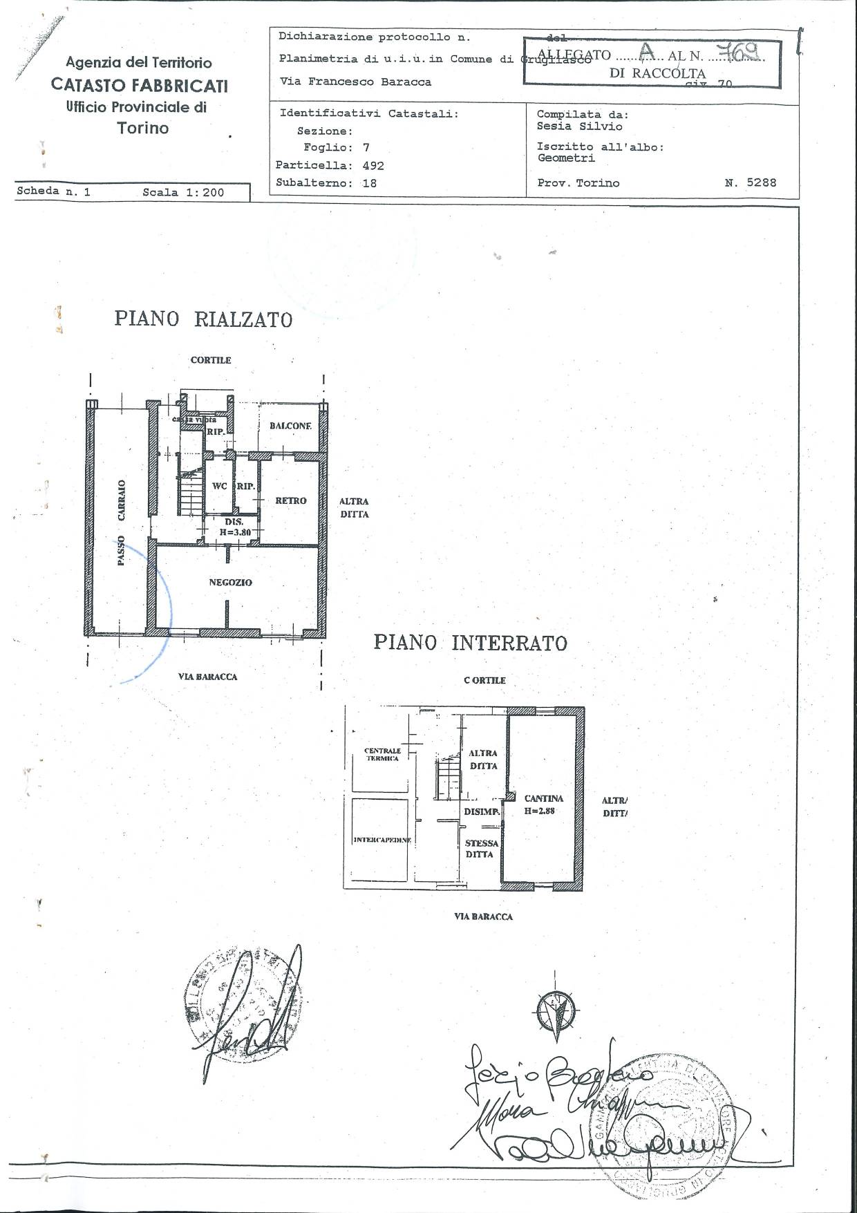 Immagine 51 di Appartamento in vendita  in VIA BARACCA 70 a Grugliasco