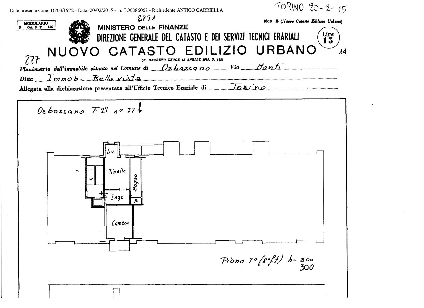 Immagine 41 di Appartamento in vendita  in VIA VINCENZO MONTI 19 a Orbassano