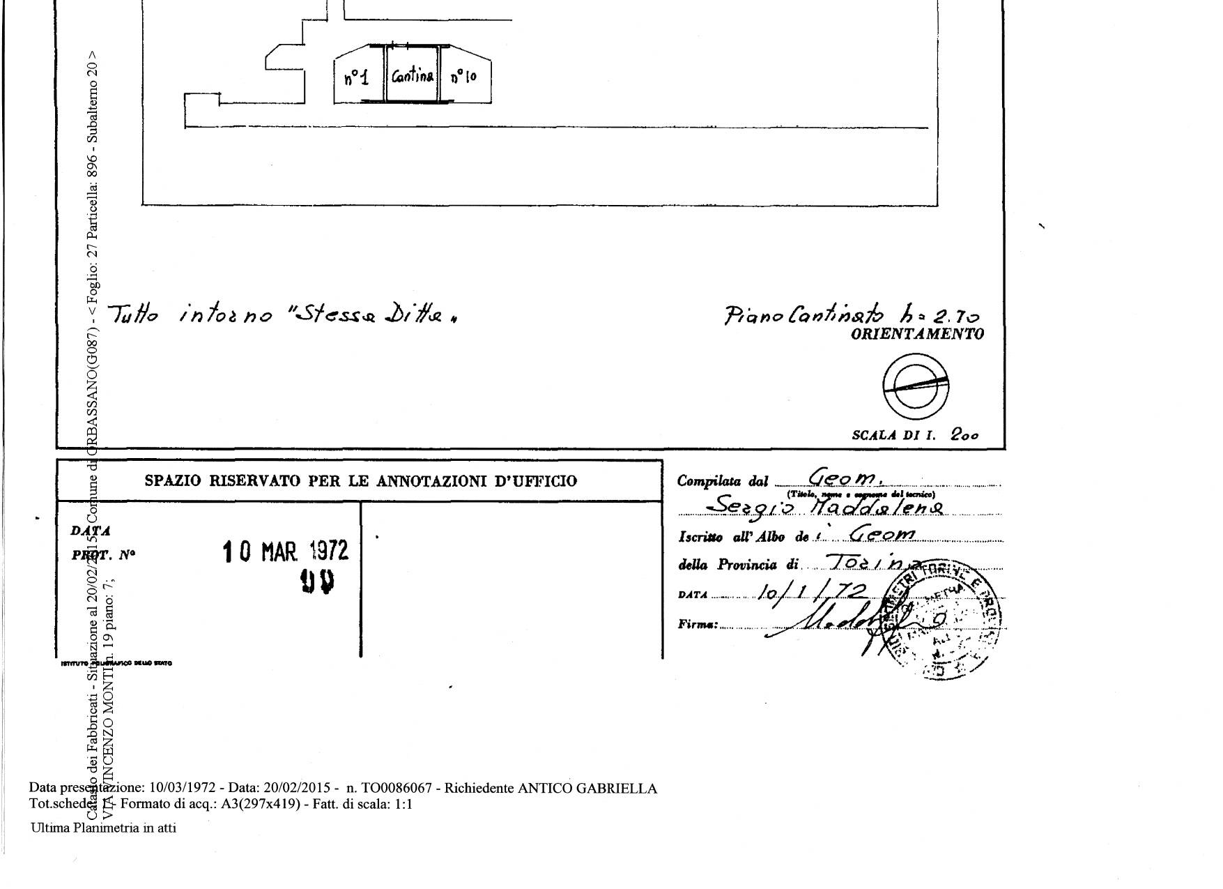 Immagine 42 di Appartamento in vendita  in VIA VINCENZO MONTI 19 a Orbassano