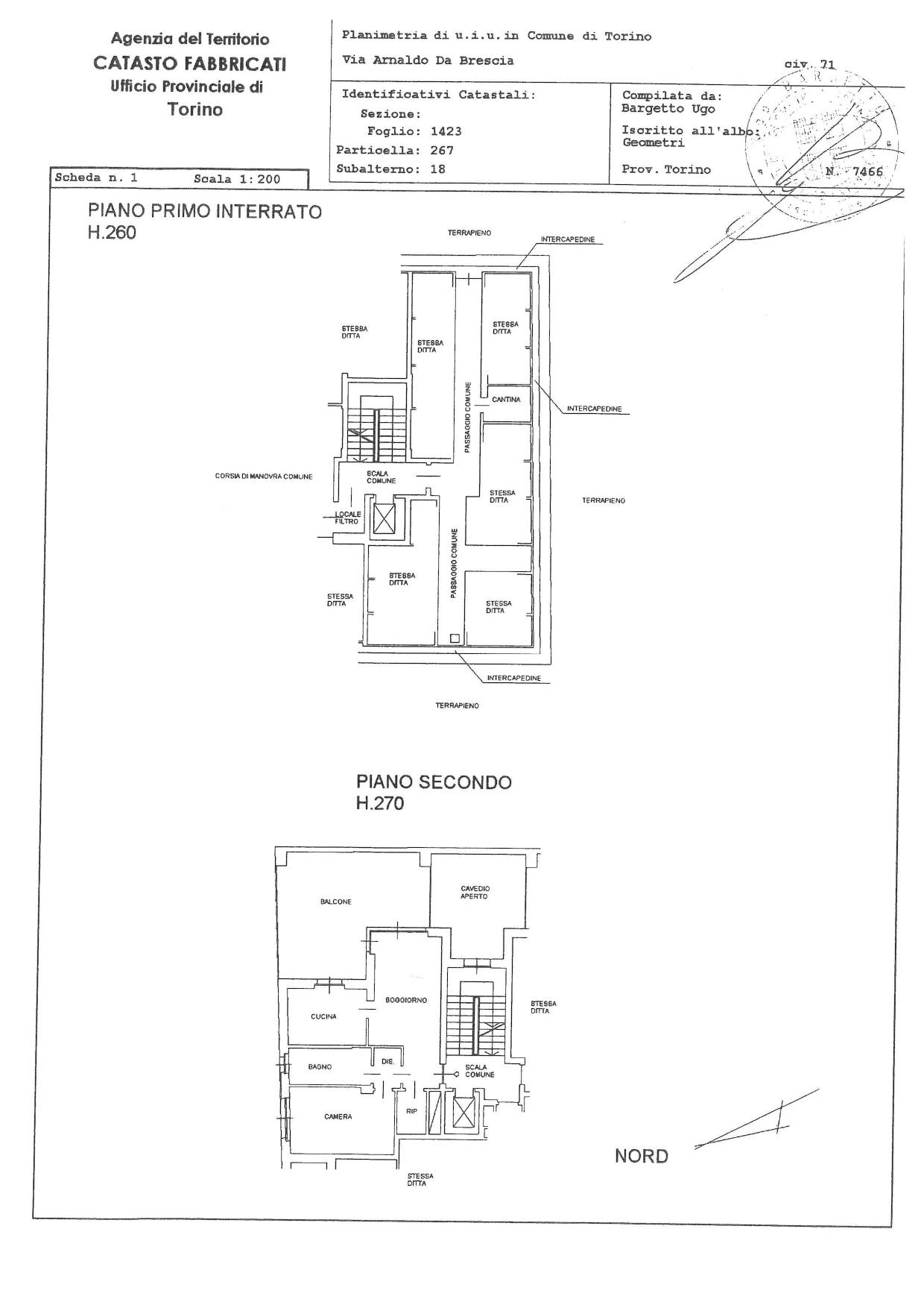 Immagine 33 di Appartamento in affitto  in Via Arnaldo Da Brescia 71 a Torino