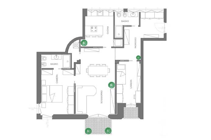 Immagine 30 di Appartamento in vendita  in via mazzini a Bergamo