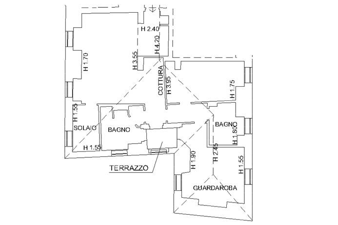 Immagine 20 di Attico in affitto  in via Garibaldi a Bergamo